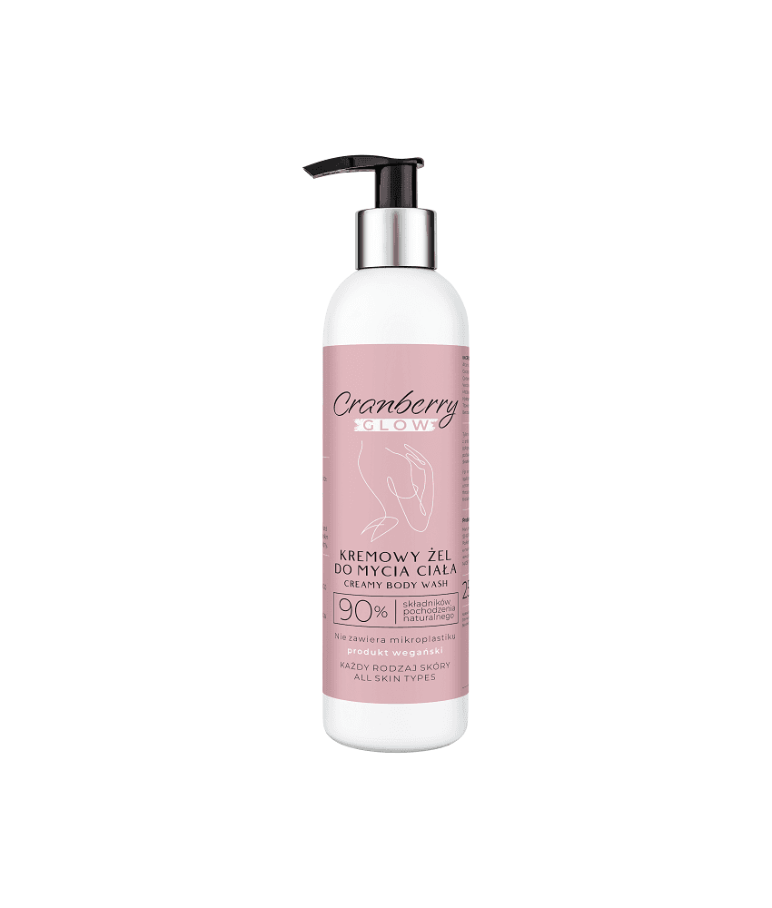 Kremowy żel do mycia ciała cranberry glow 250 ml - naturalne pochodzenie składników